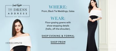 Black and White Evening Dresses